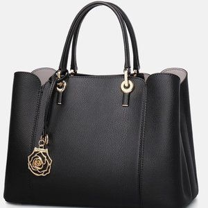 Noble fashion real cowhide trend one-shoulder messenger handbag